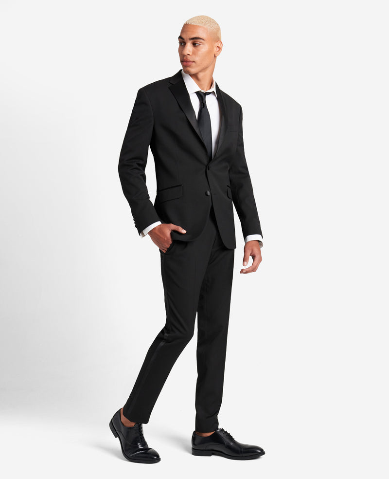 Shop Ready Flex Slim-Fit Tuxedo Suit | Kenneth Cole Black Shop Ready Flex Slim-Fit Tuxedo Suit | Kenneth Cole Black