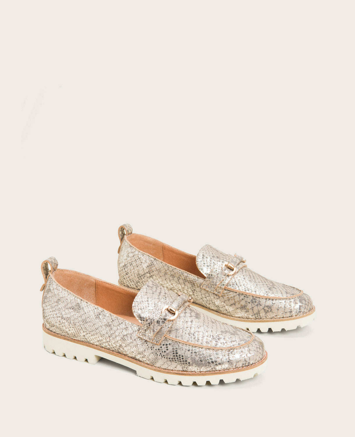 Gentle Souls Caleb Slingback Loafer Flats in Natural