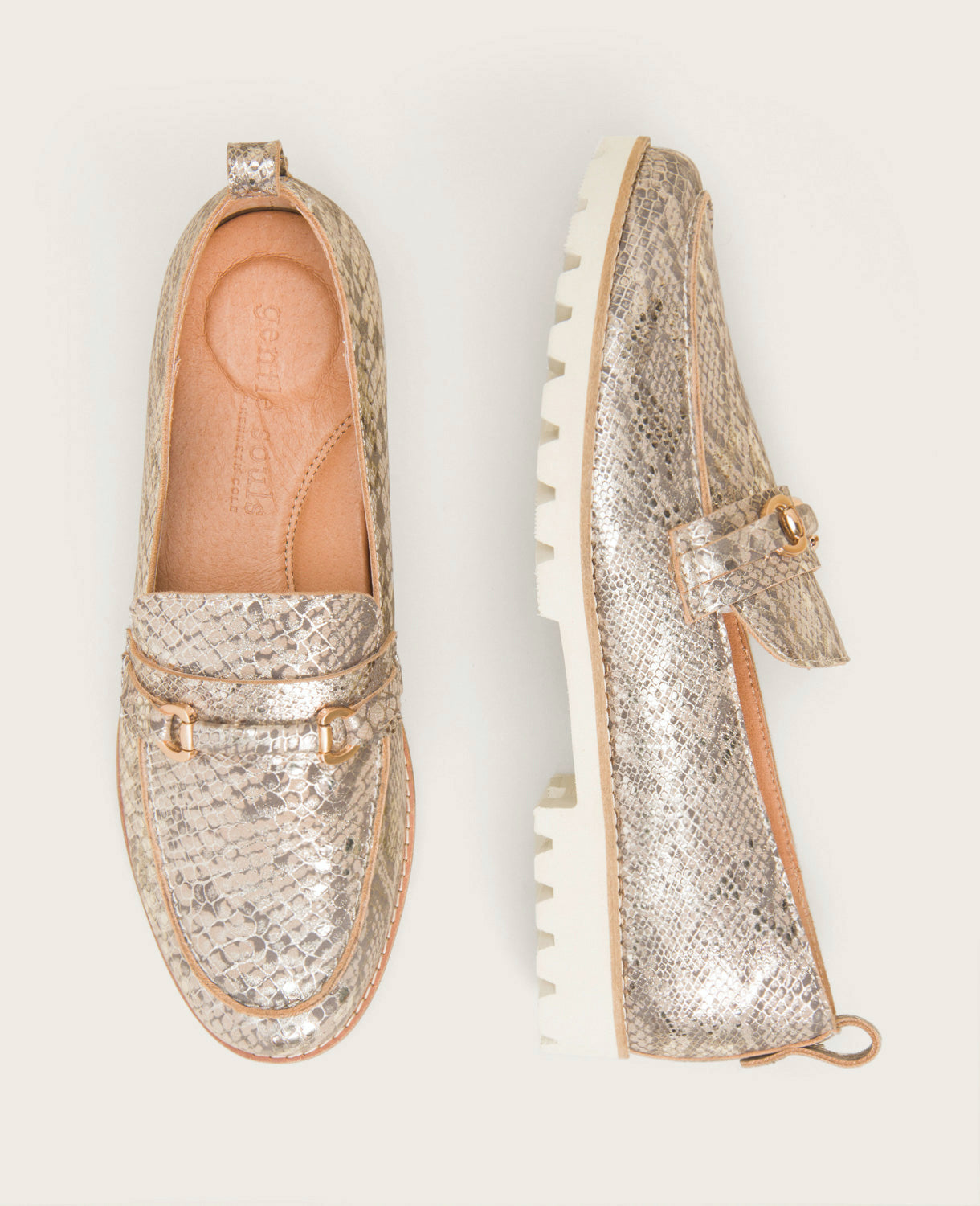 GENTLE SOULS - Cybil Crinkle Patent Loafer main image 1