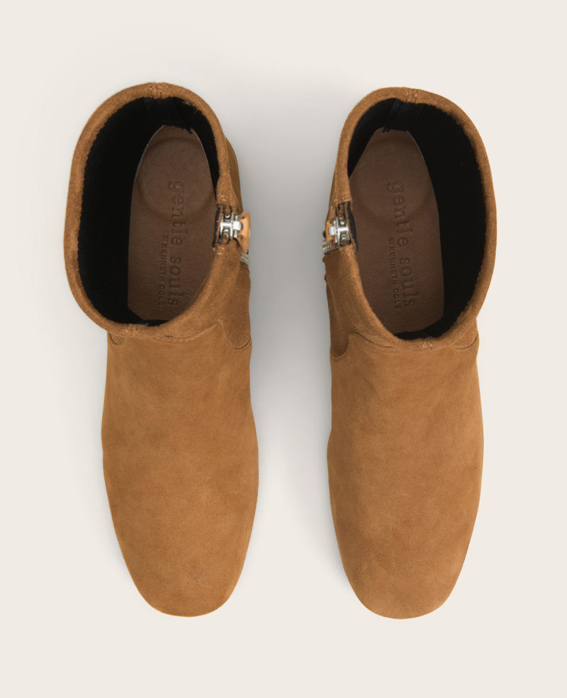 Kenneth Cole - GENTLE SOULS - Ella Micro Suede Stretch Bootie WOMENS BOOT for Women