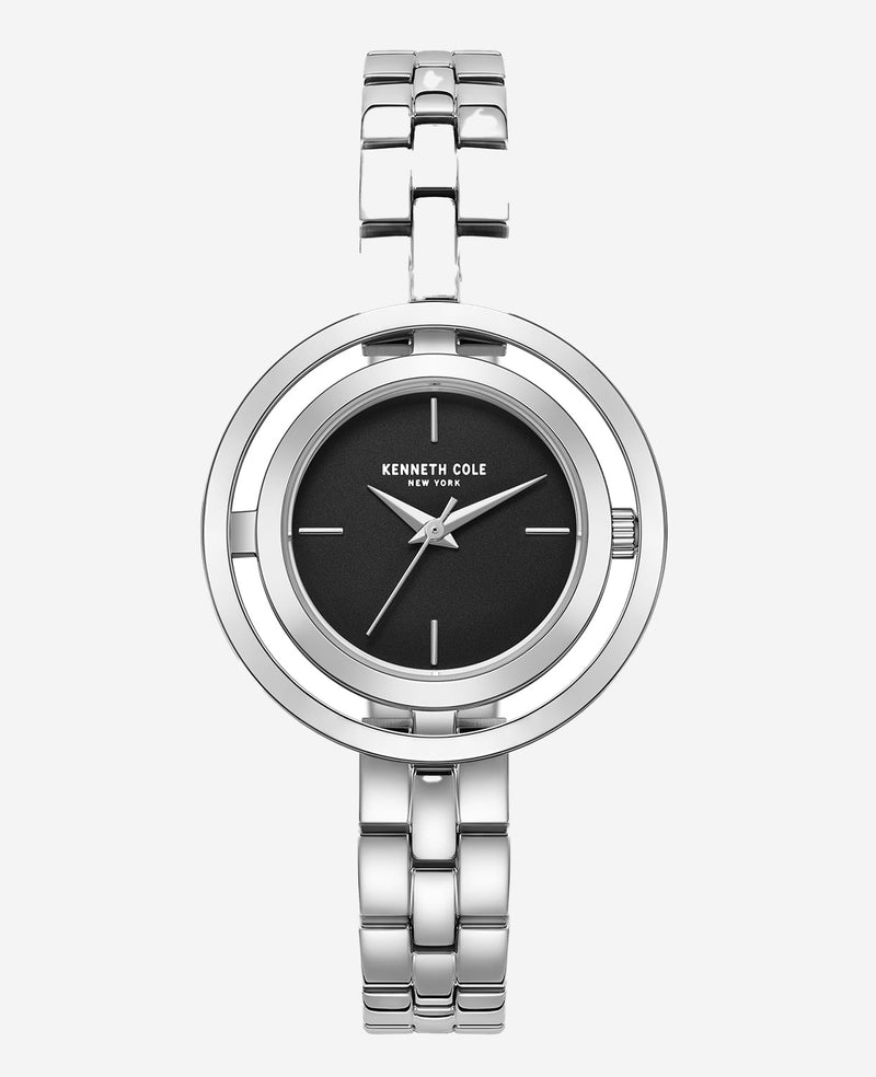 Women's 32mm Hex Shape Black Dial Bracelet Watch Affordable - Peugeot  Watches