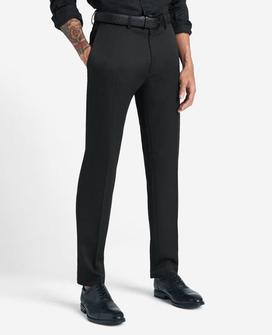 Kenneth Cole Reaction Men's Slim-Fit Stretch Dress Pants - Black Kenneth Cole Reaction Men's Slim-Fit Stretch Dress Pants - Black