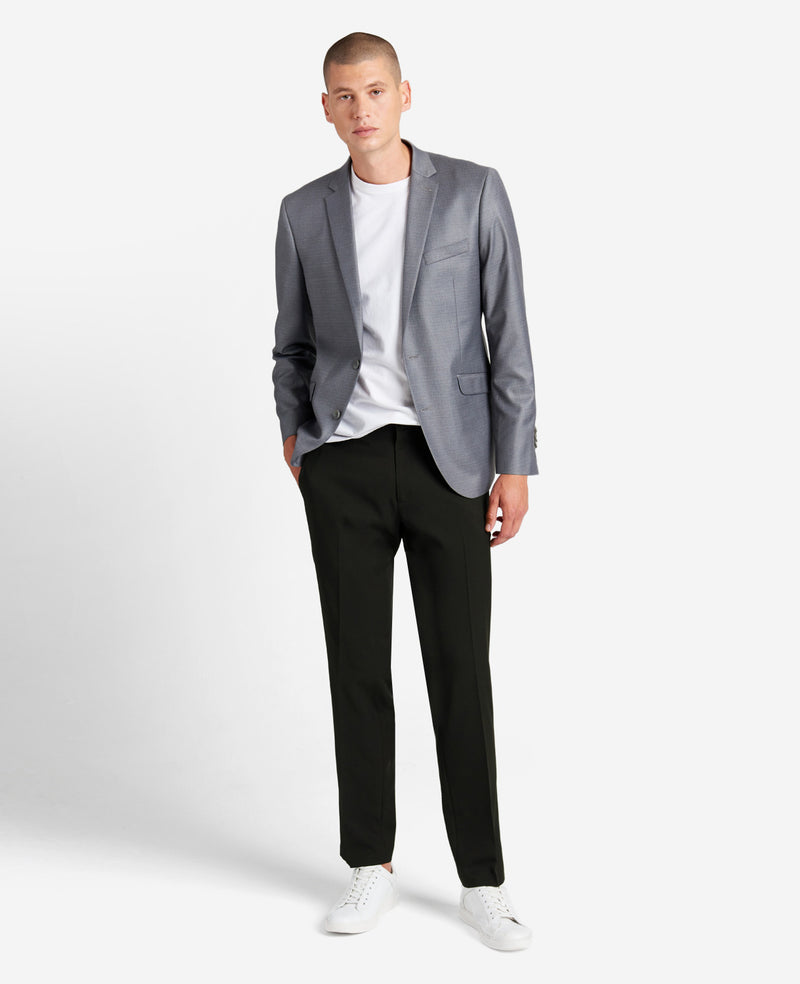 Kenneth Cole Reaction Men's Modern-Fit Micro-Check Dress Pants - Black Kenneth Cole Reaction Men's Modern-Fit Micro-Check Dress Pants - Black