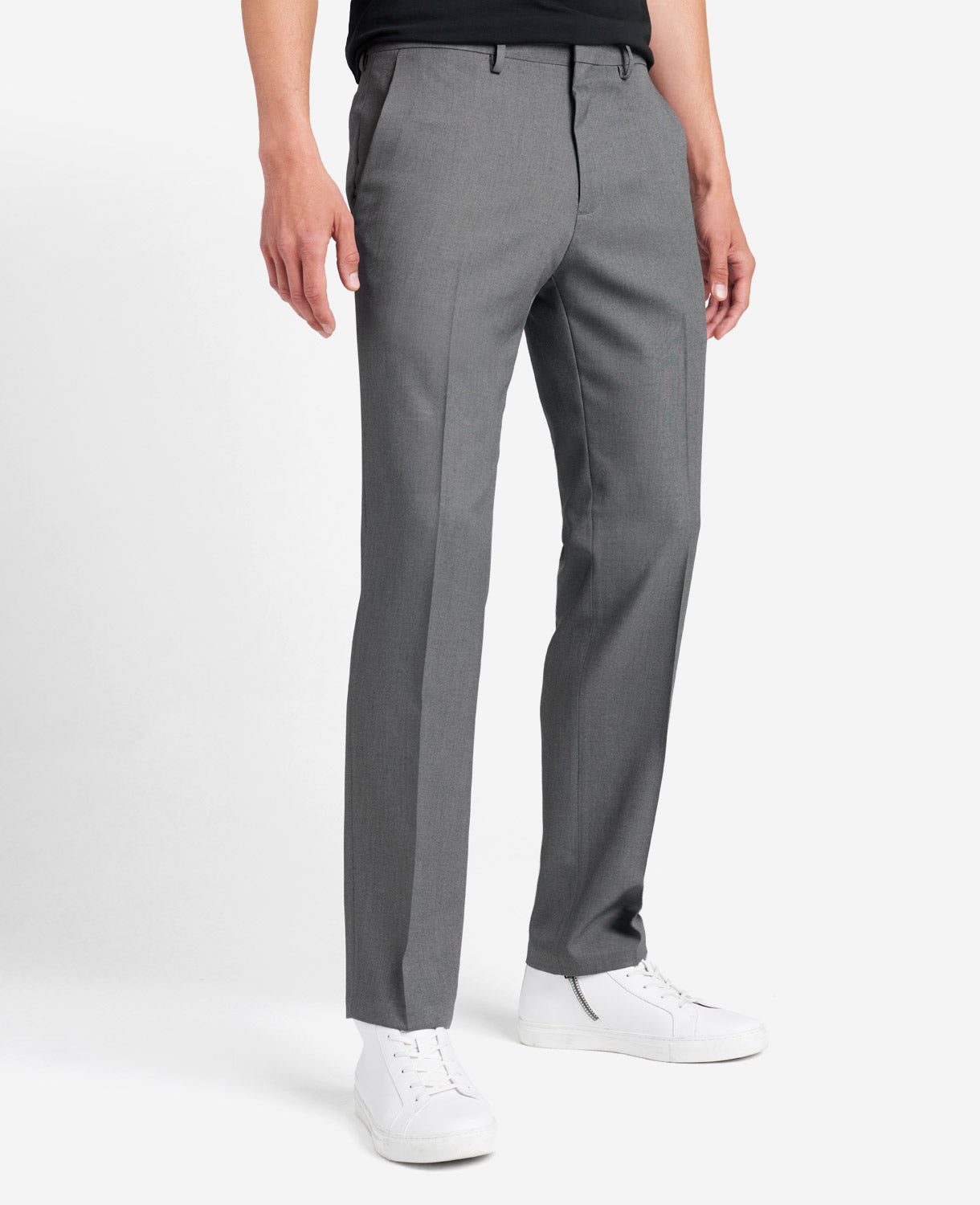 Shop Stretch Modern-Fit Dress Pant, Dark Grey