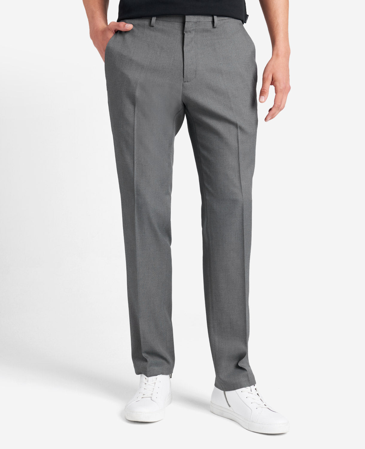 Shop Stretch Modern-Fit Dress Pant, Dark Grey