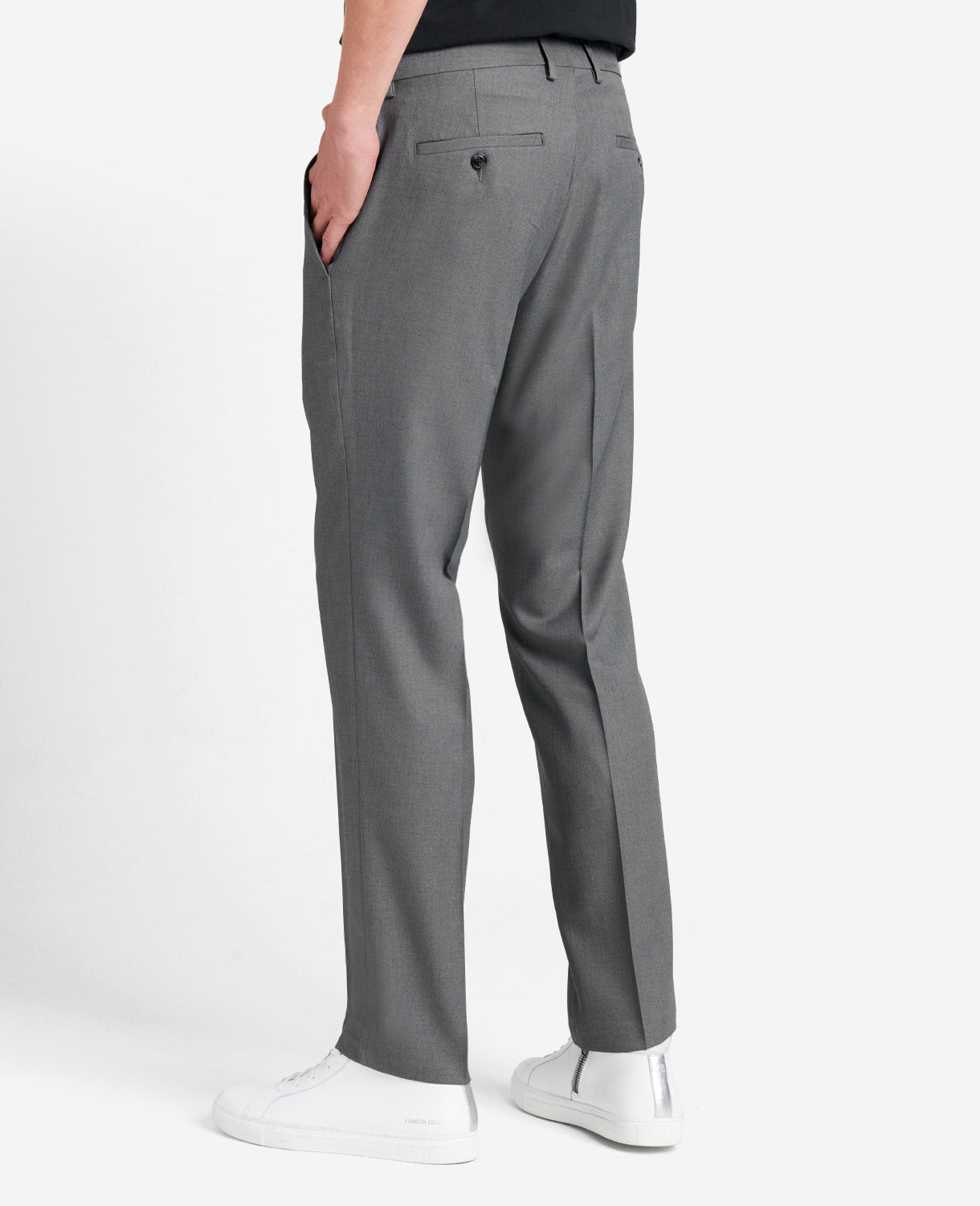 Shop Stretch Modern-Fit Dress Pant, Dark Grey