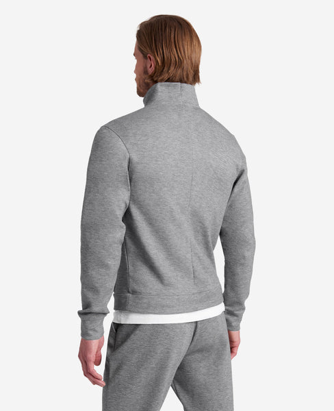 Quarter-Zip Mock Knit Jacket