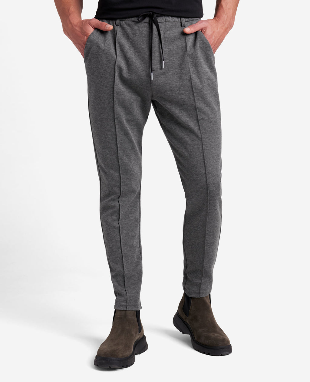 Kenneth Cole - Active Knit Tapered Drawstring Pant MENS PANTS for Men 