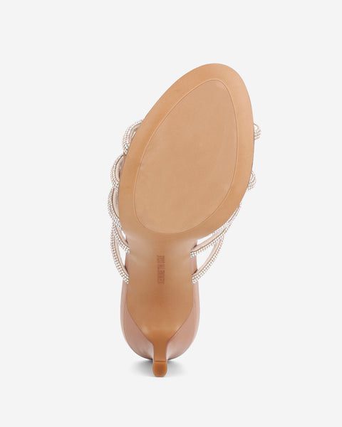 Brooke 95 Silver Jeweled Heel – Twisted Strap | Kenneth Cole