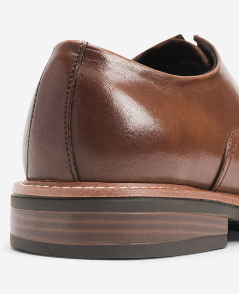 Kenneth Cole Scarpa Oxford Uomo Nio Wing Lace Up – Pelle Marrone, Taglia 47 EU, Suola Flessibile Con Soletta Rimovibile