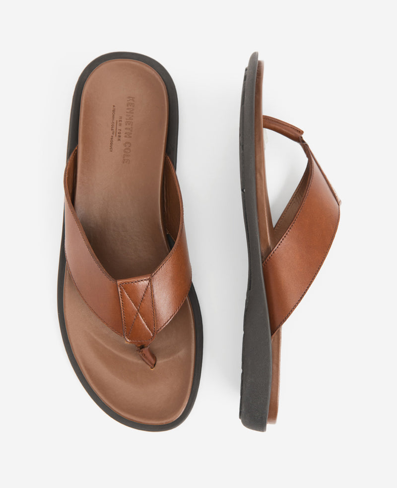 Kenneth Cole - Sand Leather Thong Sandal MENS SANDAL for Men