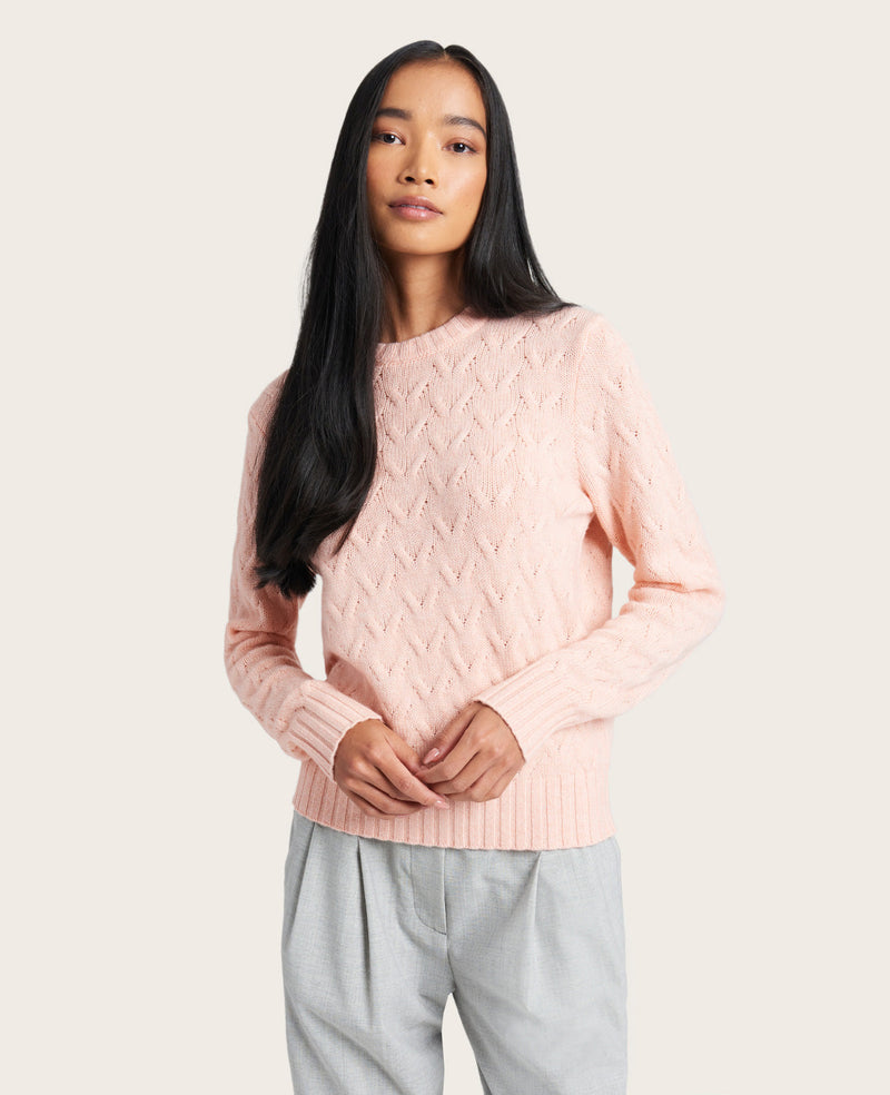 Kenneth Cole - GENTLE SOULS - Site Exclusive! Cable-Knit Cashmere Sweater WOMENS SWEATERS for Women