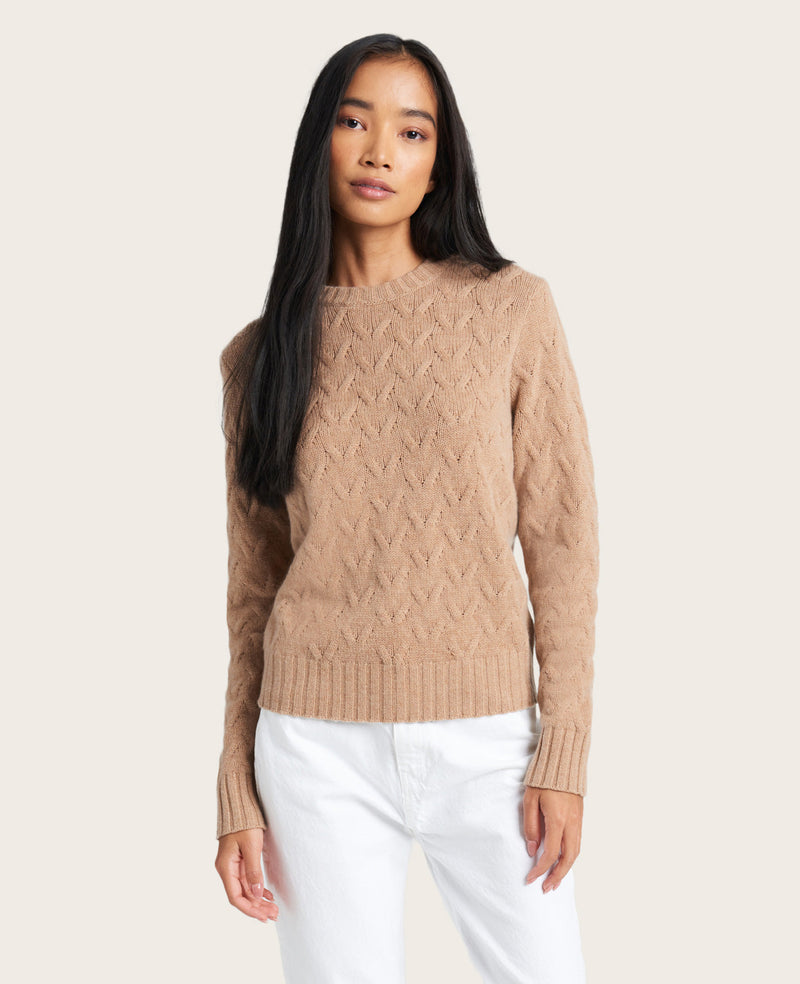Kenneth Cole - GENTLE SOULS - Site Exclusive! Cable-Knit Cashmere Sweater WOMENS SWEATERS for Women