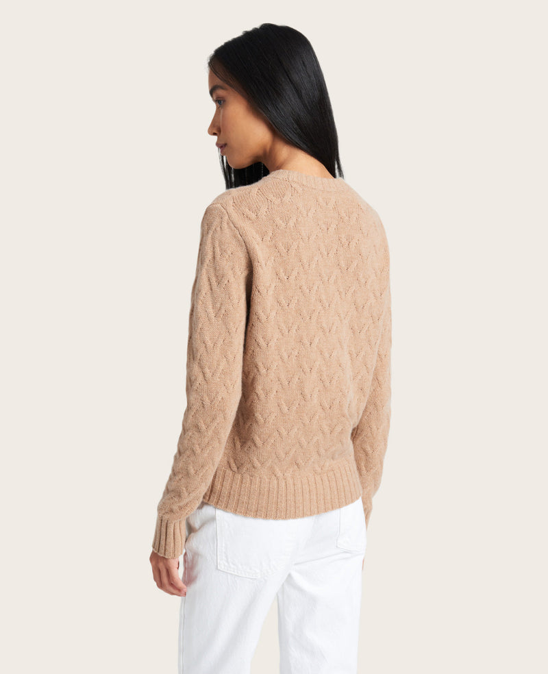 Kenneth Cole - GENTLE SOULS - Site Exclusive! Cable-Knit Cashmere Sweater WOMENS SWEATERS for Women